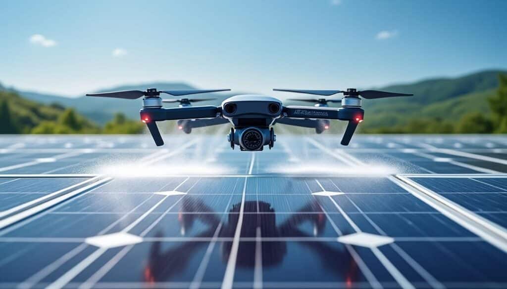 découvrez comment les drones révolutionnent le nettoyage des panneaux solaires en maximisant leur rendement énergétique. apprenez les avantages de cette technologie moderne pour garder vos installations solaires efficaces et performantes.