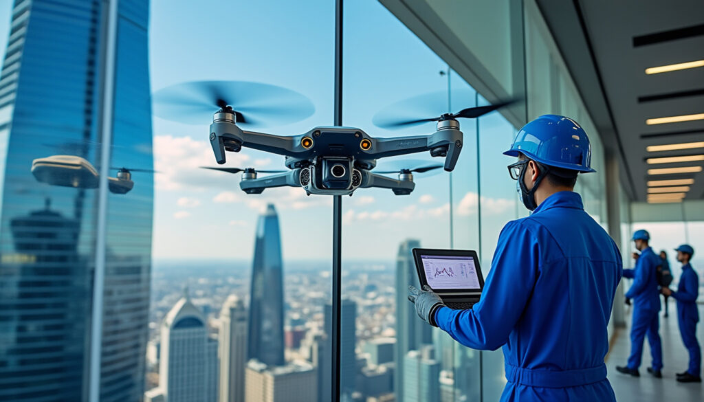 découvrez comment le nettoyage par drone révolutionne le secteur de la propreté en créant de nouveaux métiers techniques, combinant innovation, sécurité et expertise technologique.