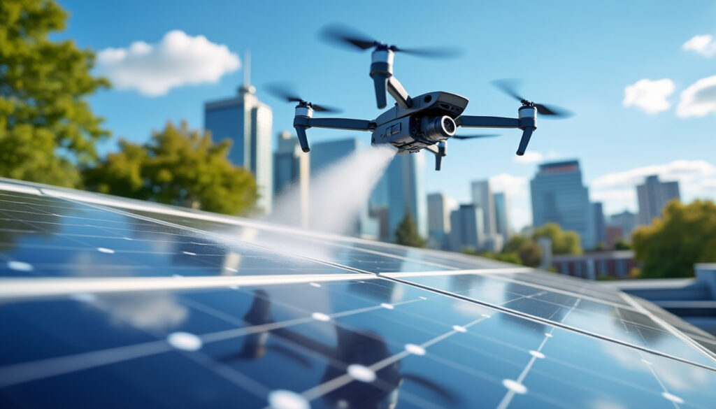 découvrez comment se spécialiser dans le nettoyage de panneaux solaires avec un drone : avantages, techniques innovantes et opportunités pour développer votre activité dans le secteur des énergies renouvelables.