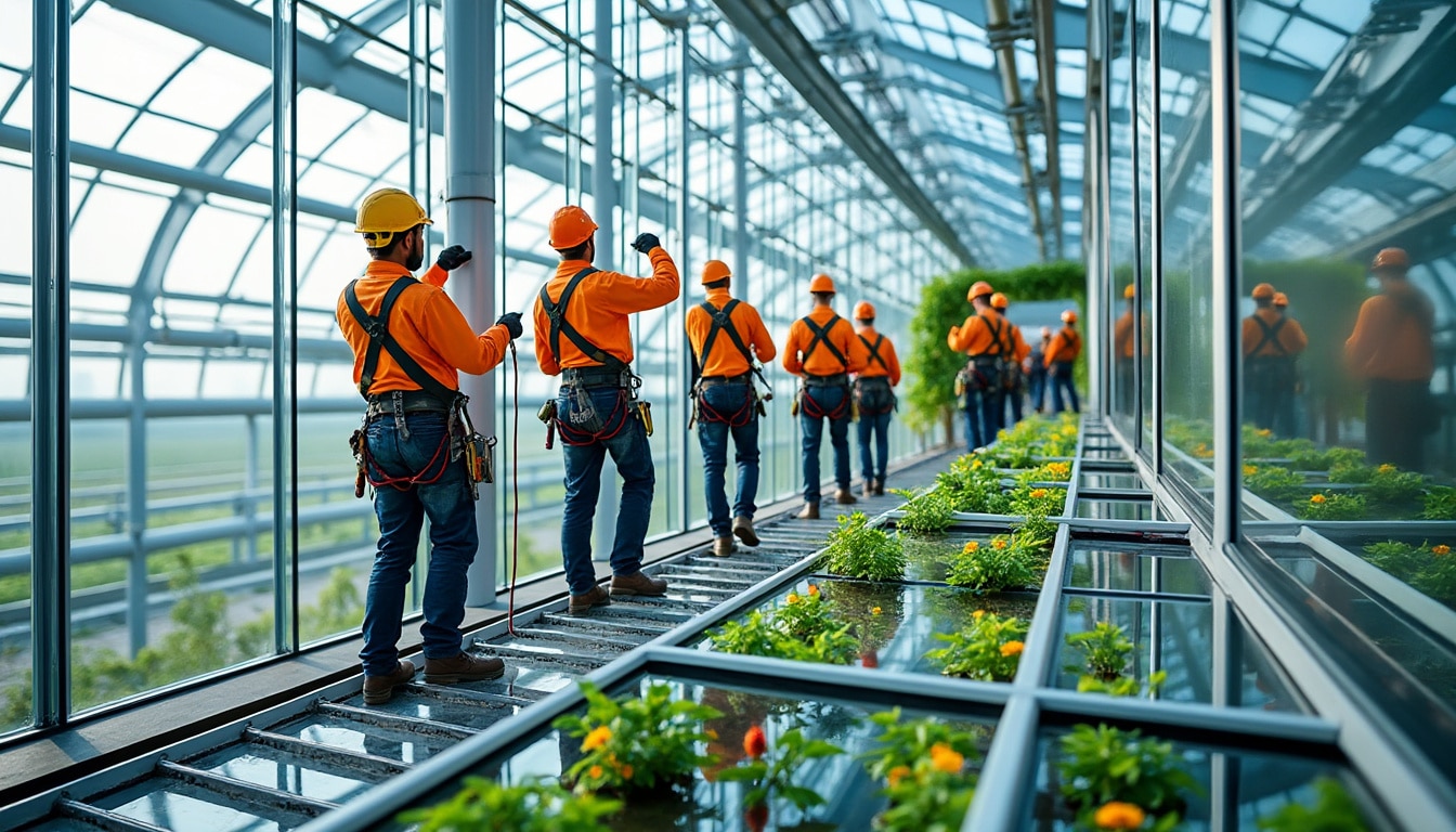 découvrez comment une coopérative innove pour moderniser l'entretien en hauteur des serres et verrières, alliant sécurité et efficacité grâce à des solutions technologiques avancées.