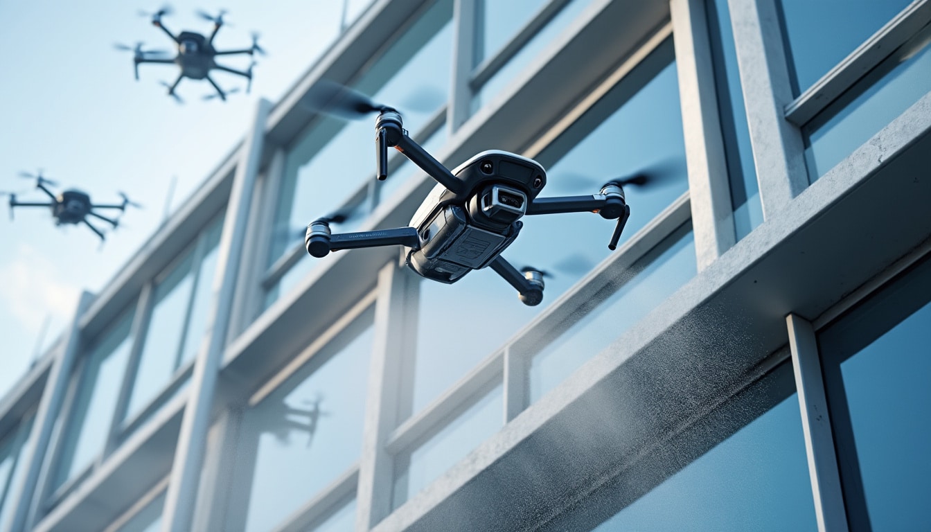 découvrez comment les assureurs axa explorent l'utilisation du nettoyage par drone pour réduire la sinistralité et améliorer la gestion des risques.