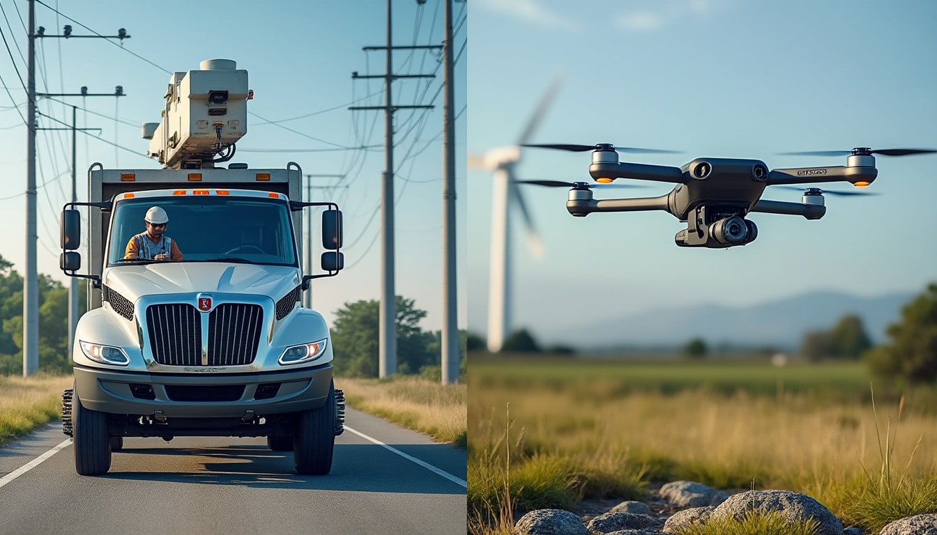 analyse comparative de l’impact carbone entre les nacelles et les drones réalisée par l’ademe pour les collectivités, afin de favoriser des choix plus durables.