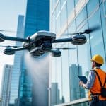 découvrez comment se déroule une intervention de nettoyage par drone, une méthode innovante et efficace pour entretenir vos surfaces en toute sécurité.